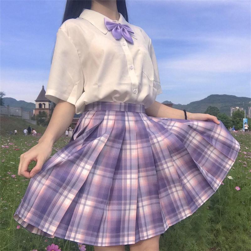厂家来图加工定制日系学生百褶裙JK裙